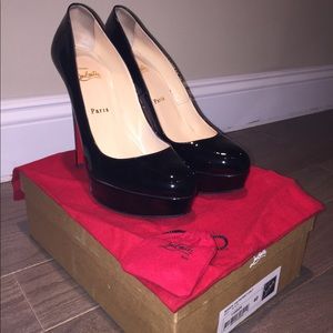 CHRISTIAN LOUBOUTIN BIANCA PATENT 140mm PUMPS